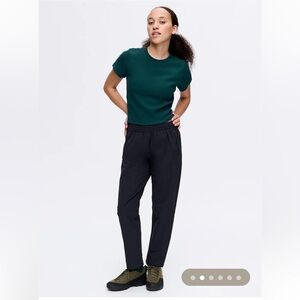 Outdoor Voices RecTrek Black Elastic Nylon Pants Size small